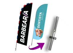 Wind Banner de Parede | Montado 1,80m