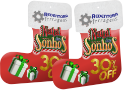 Móbile Bota de Papai Noel