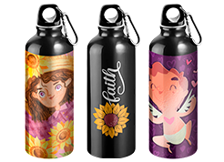Squeeze Alumínio com Bico e Mosquetão 500ml