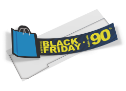 adesivo para vitrine liquidação