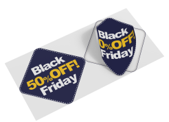 2 adesivos losangos 59,5x59,5cm