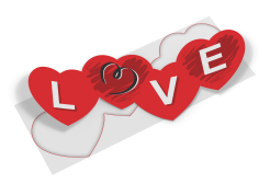 adesivo para vitrine love