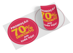 2 adesivos redondos 59,5x59,5cm