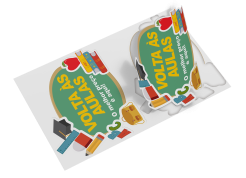 2 adesivos volta às aulas 74,4x59,6cm