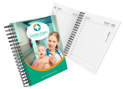 Agenda diária capa dura