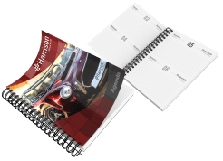 agendas dois dias por página capa maleável