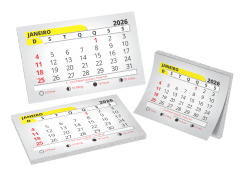 Bloco de Calendário para Ímã 2026