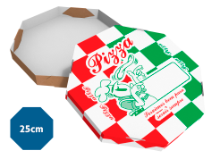 caixa de pizza estampada 25cm