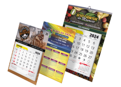 Calendários Personalizados em diversos modelos e formatos