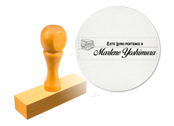 Carimbo de Madeira | 7x2cm