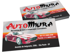 cartão de visita metal premium