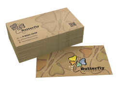 Cartão de Visita em Papel Kraft