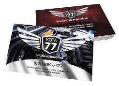 cartão de visita metal premium