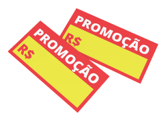 cartazete promoção 8x4cm