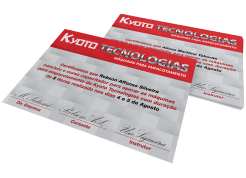 certificado com impressão de dados variáveis