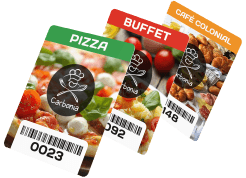 comandas em PVC com dados Variáveis