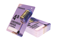 Credencial Papel com Dois Furos