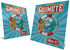 display de mesa pvc dados variáveis