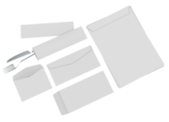 envelope sem impressão - branco