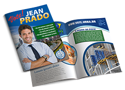 Jornal eleitoral para campanha política - eleições 2020