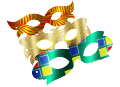 máscaras metalizadas