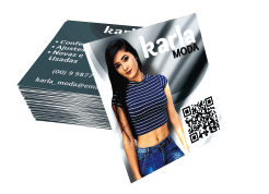 mini cartão metalizado