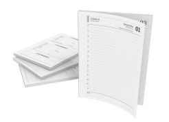 Miolo para agenda diária. impressão padronizada