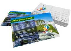 Cartões Postais com dados variáveis