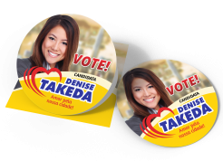 Praguinha eleitoral - adesivo para campanha eleições 2020