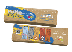 Régua papel kraft com impressão colorida e opção de calço branco