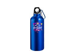 Squeeze Alumínio com Bico e Mosquetão 500ml Impressão DTF