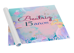 Tapete Personalizado para Festa em Adesivo Vinil