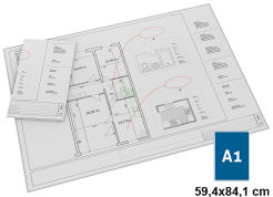 Plotagem de projetos traços - Impressão A1