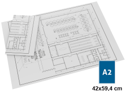 Plotagem de projetos traços - Impressão A2