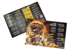 cardápio grande em pvc