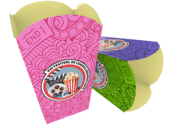 duas embalagens pipoca pequena