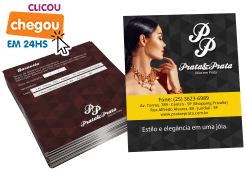 cartão duplo 9x10cm em 24h