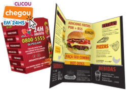 folders com dobra em 24 horas